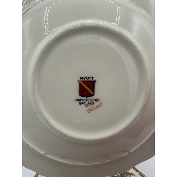 Vintage Myott Straffordshire Serving Bowl With Lid- Devon 8.7” Rare Find - Picture 8 of 8